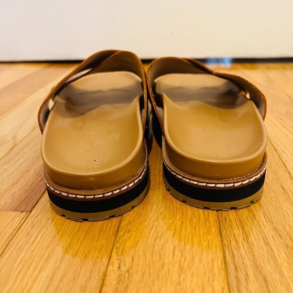 MADEWELL The Dayna Lugsole Slide Sandal in Leather Size 7.5 in EUC - Picture 10 of 16